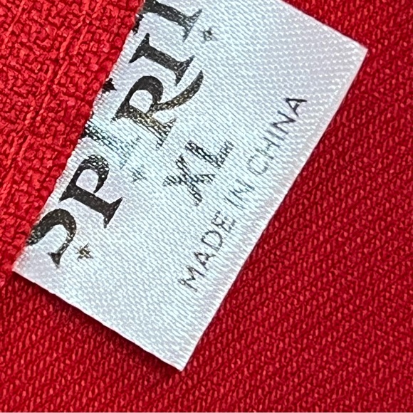 SPIRIT red side lace up shorts XL back zipper stretchy - Picture 7 of 7